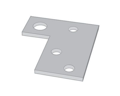 Shim for Hinged Derail with Pop-Up Sign Holder, 1/8" Thick