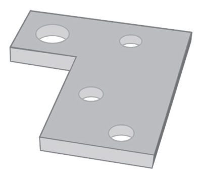 Shim for Hinged Derail with Pop-Up Sign Holder, 1/4" Thick