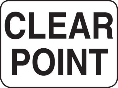 Item #: 4015-36 "Clear Point" Sign