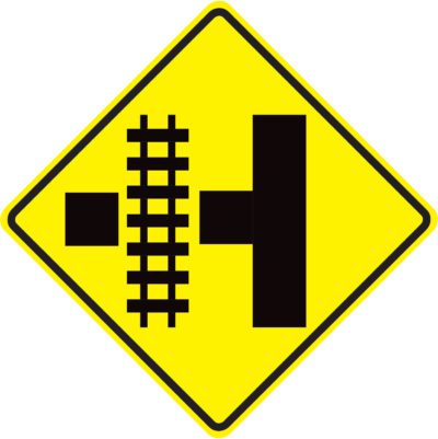 Item #: 4015-80 R.R. Advance Warning, Hwy w/ RR Track on left or right