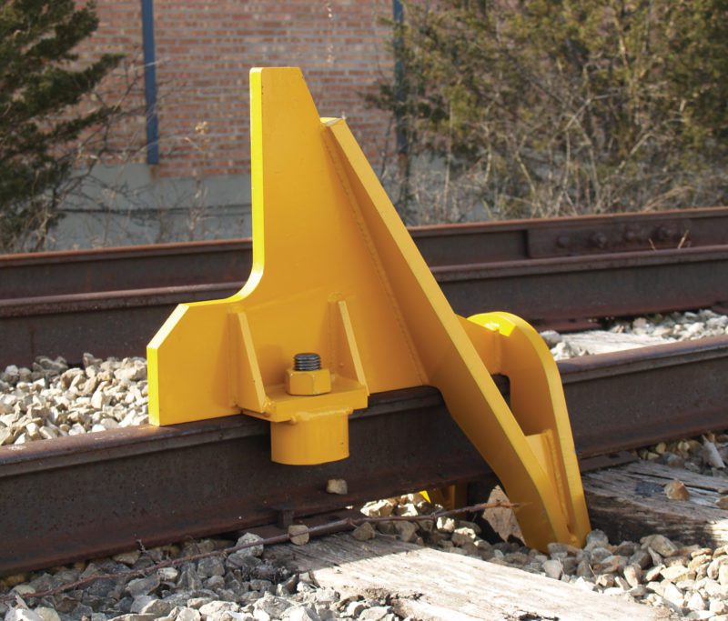 Aldon railroad cushioned car stop bumper