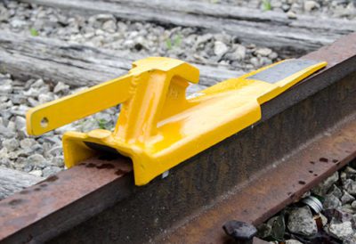 Aldon cast steel railroad skate