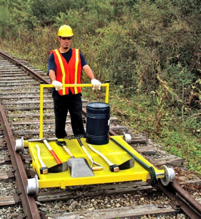 Aldon railroad MOW tool utility cart for rails
