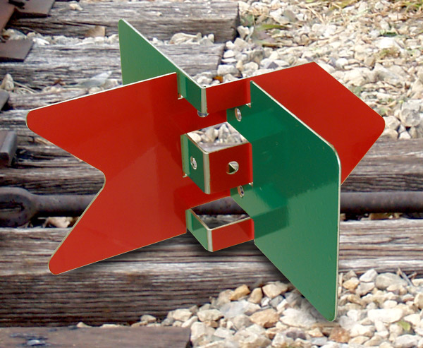 Aldon replacement target for Racor switch stands turnouts