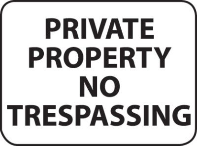 Item #: 4115-40 "Private Property" Sign
