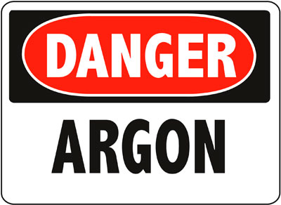Danger - Argon Sign