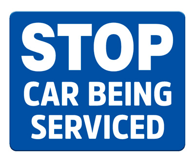 Stop Car Being Serviced (Blue)