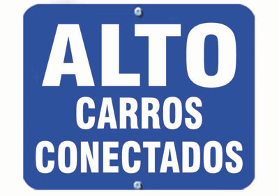 Aldon railroad OSHA blue sign flag, alto carros conectados