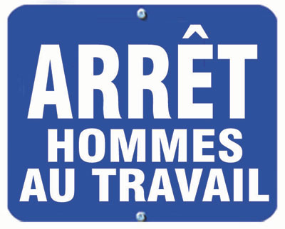 Item #: 6AHAT-B Arret Hommes Au Travail (Blue)