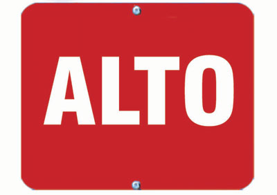 Aldon railroad OSHA red sign flag, alto