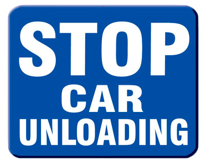 Item #: 6SCU-B Stop Car Unloading (Blue)