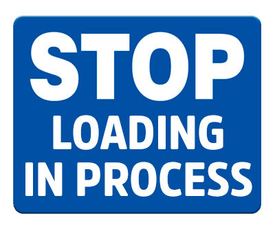 Item #: 6SUIP-B Stop Unloading in Process (Blue)