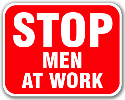Stop Men At Work (Red)