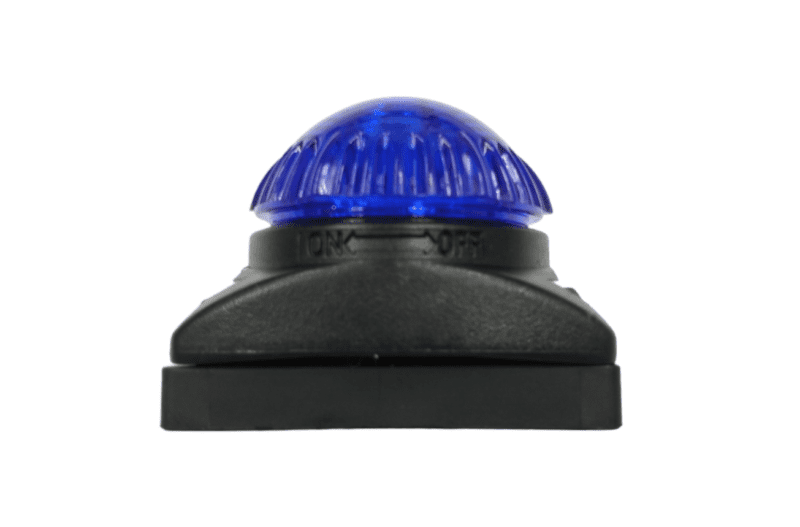 Quick-Flash Mini Light, BLUE Lens, Magnet Base, w/Batteries