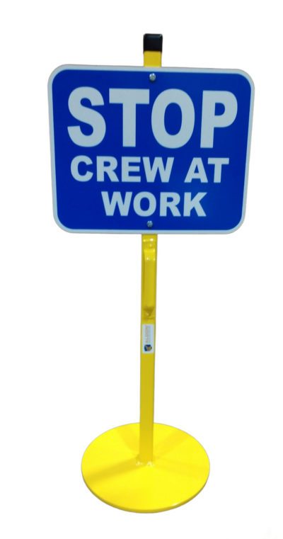 4015-56 Pavement Base Sign Holder (With Sign)
