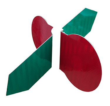4115-166 New Century Target Red-Green