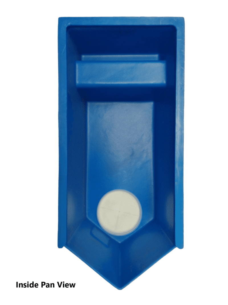 Blue Boat Spill Pan for Railcars