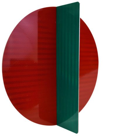 Item#:4015-325 UP Switch Target, 10 Rd. Red w/5 x 10 Green Targets