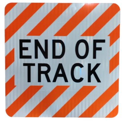End Of Track Sign, UPRR STD DWG 0513A