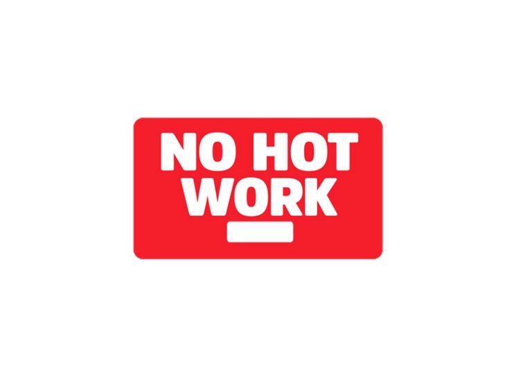 No Hot Work Sign Aldon®