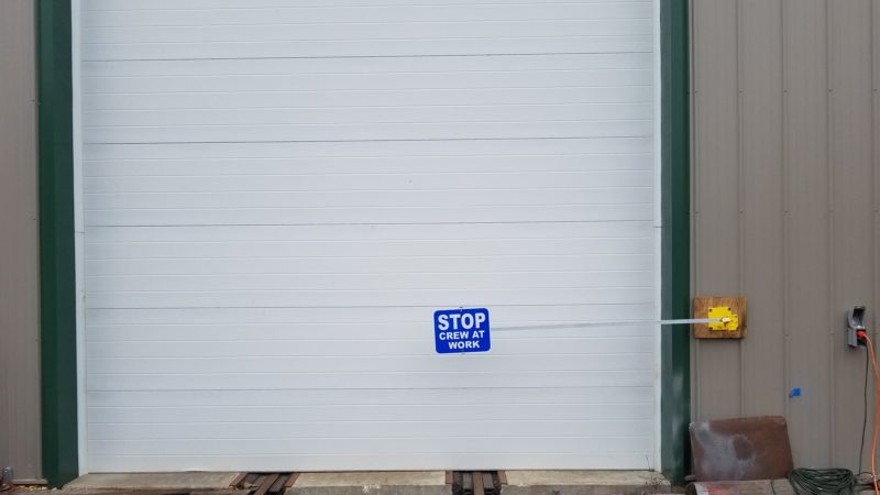 Item #: 4015-295 Doorway Barricade Sign Holder (full view of locked down position)