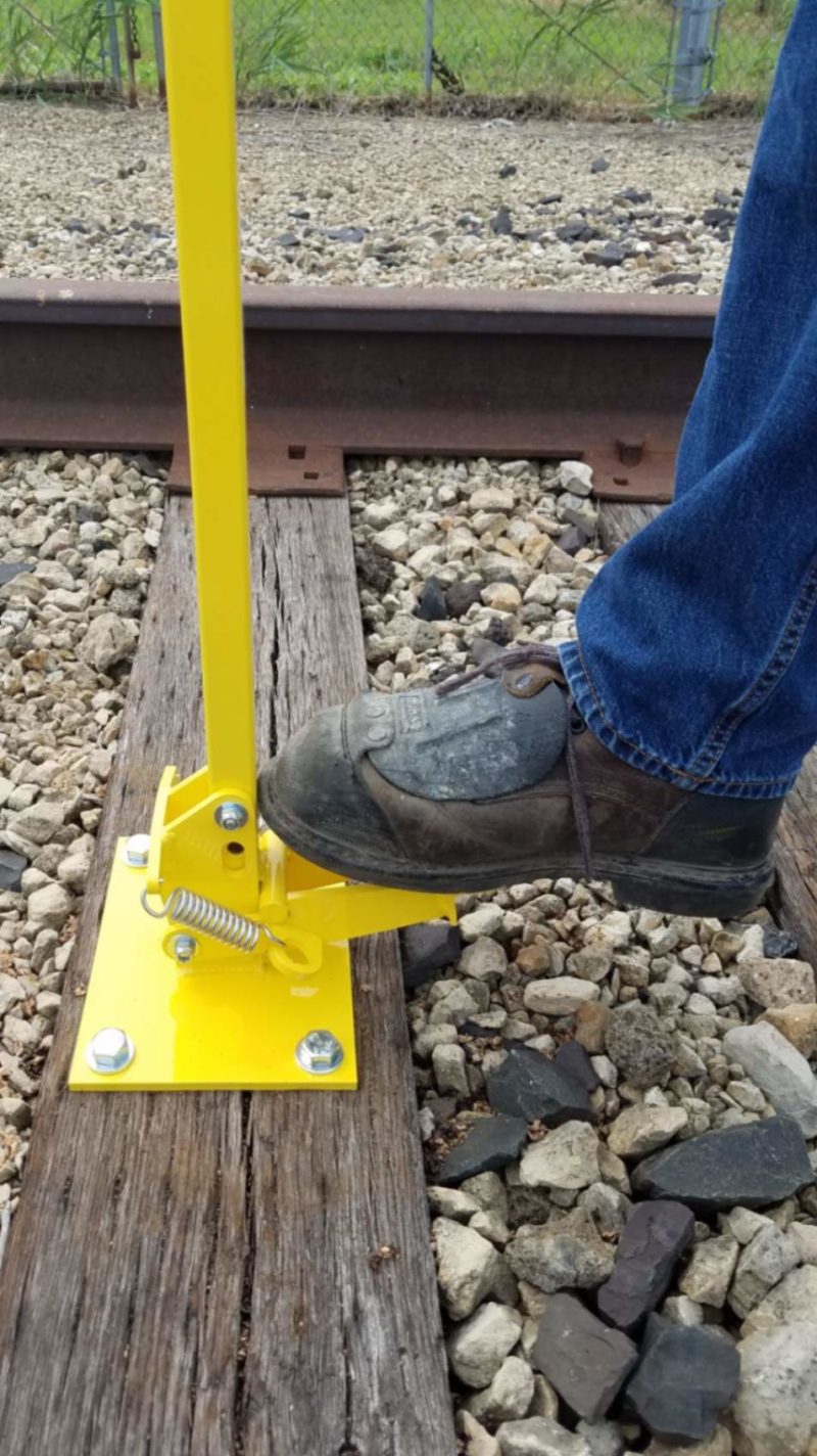 Spur Track Foot Operated Sign Holder