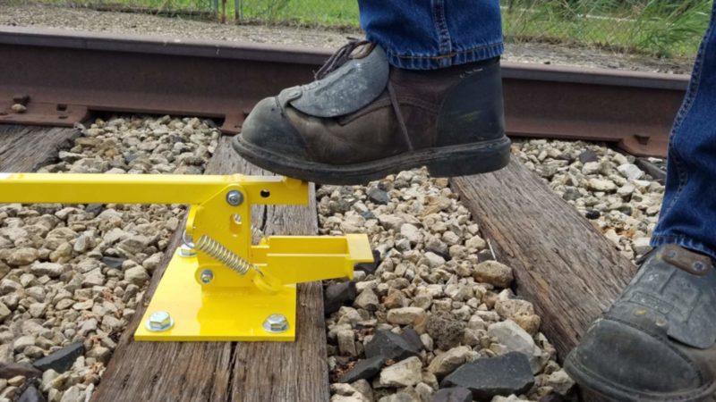 Spur Track Foot Operated Sign Holder