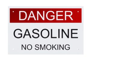 Danger Gasoline Sign, UPRR STD DWG 0517B