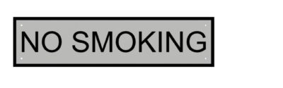 No Smoking Sign, UPRR STD DWG 0517B