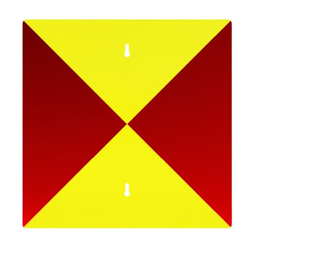 Conditional Stop Marker Sign (Standard Flags), UPRR STD DWG 0531 | Aldon®