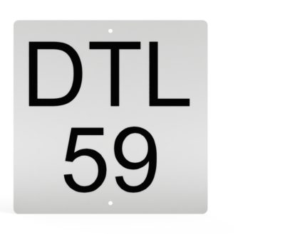 DTL Fueling Sign, UPRR STD DWG 0567