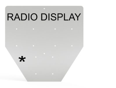 Radio Display Sign, UPRR STD DWG 0549