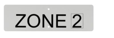 Zone Sign, UPRR STD DWG 0556