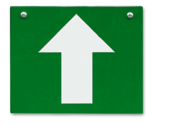 Green Vertical Up Arrow, Replacement Switch Cube Plate