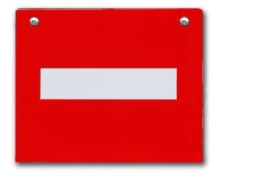 Red STOP, Replacement Switch Cube Plate