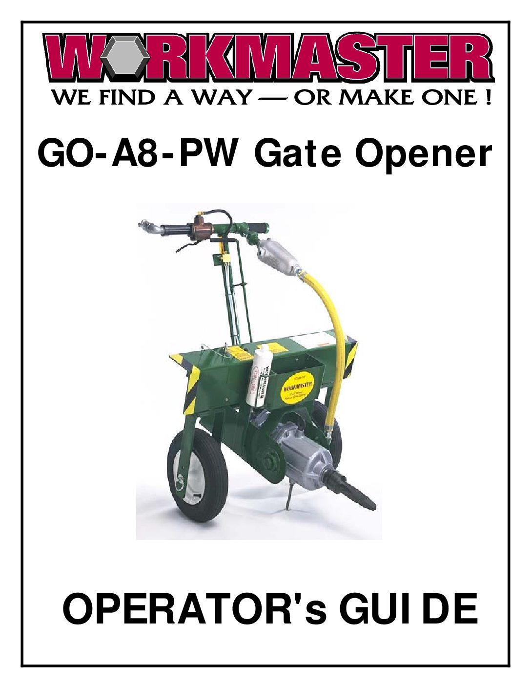WorkMaster Operator’s Guide & Parts List