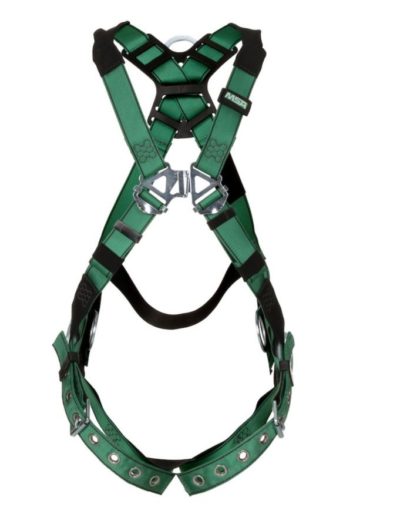 Full Body Harness w/Back + Hip D-Rings & Tongue Buckle Leg Straps