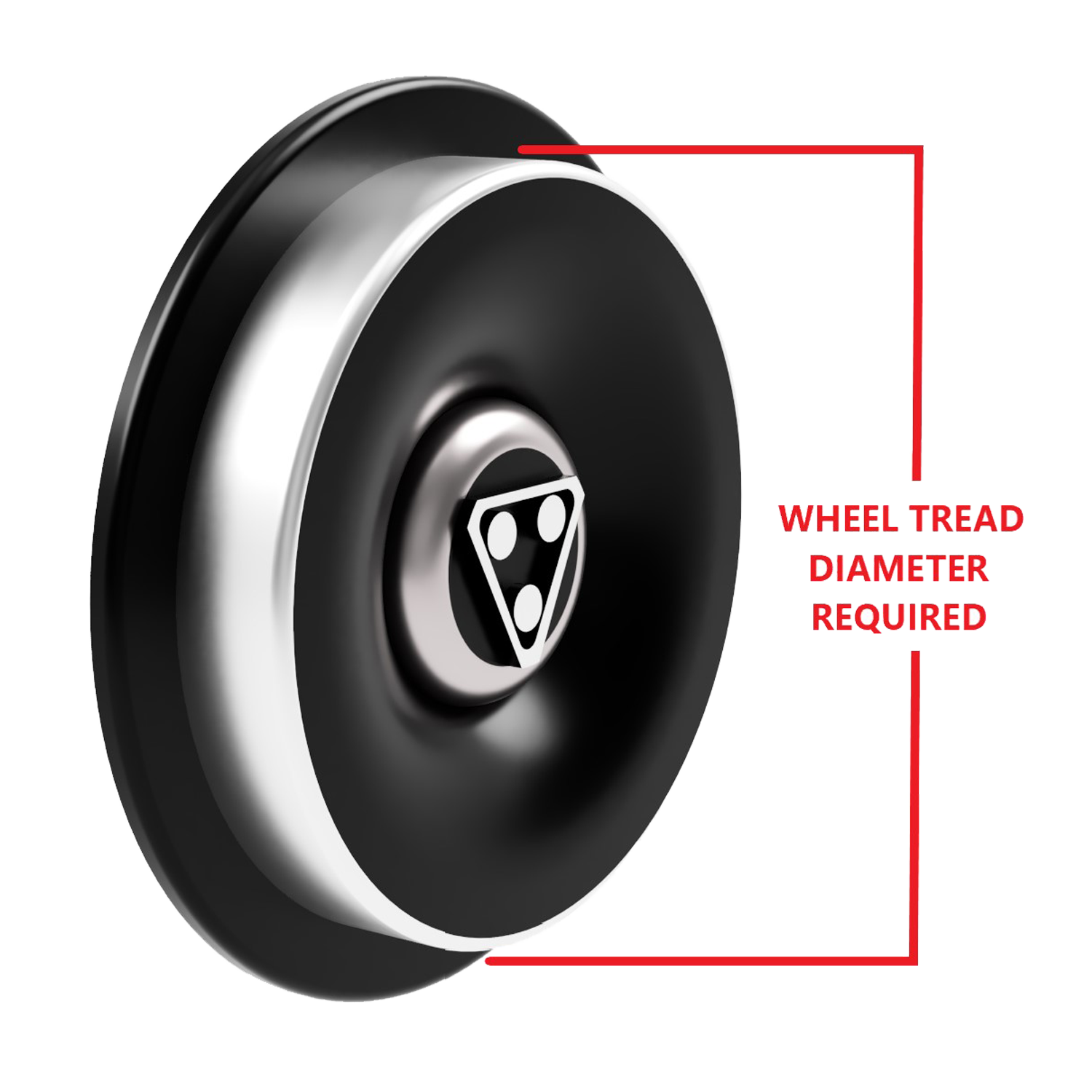Wheel diameter demo rendering | Wheel tread diameter required
