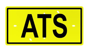 Sign No. 5 - "ATS", 10"x 20"