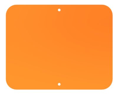 Blank Orange Sign