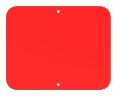 Blank Red Sign Plate (Stop)