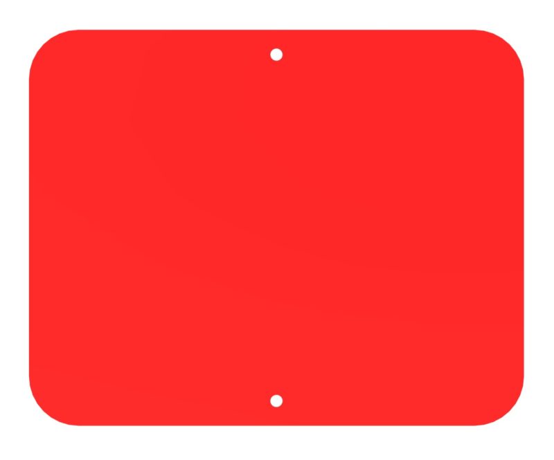 Blank Red Sign Plate (Stop) | Aldon Company, Inc.