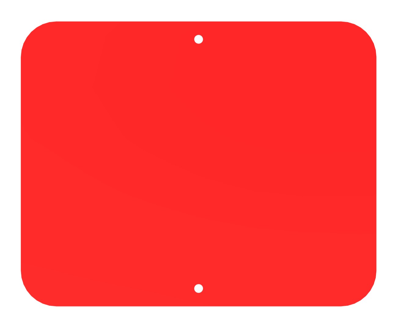 Blank Red Sign Plate (Stop)