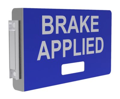 Magnetic Railcar Status Sign "BRAKE APPLIED"