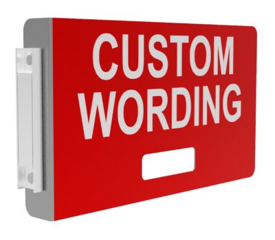 Customized Red Magnetic Railcar Status Sign
