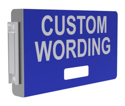 Customized Blue Magnetic Railcar Status Sign