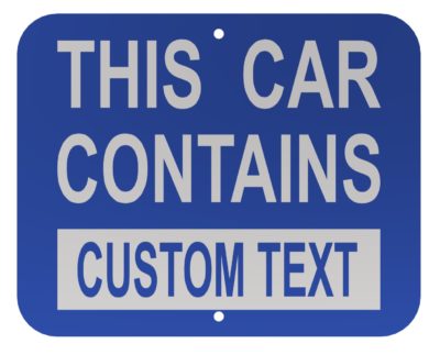 Railcar Contents Sign "THIS CAR CONTAINS"