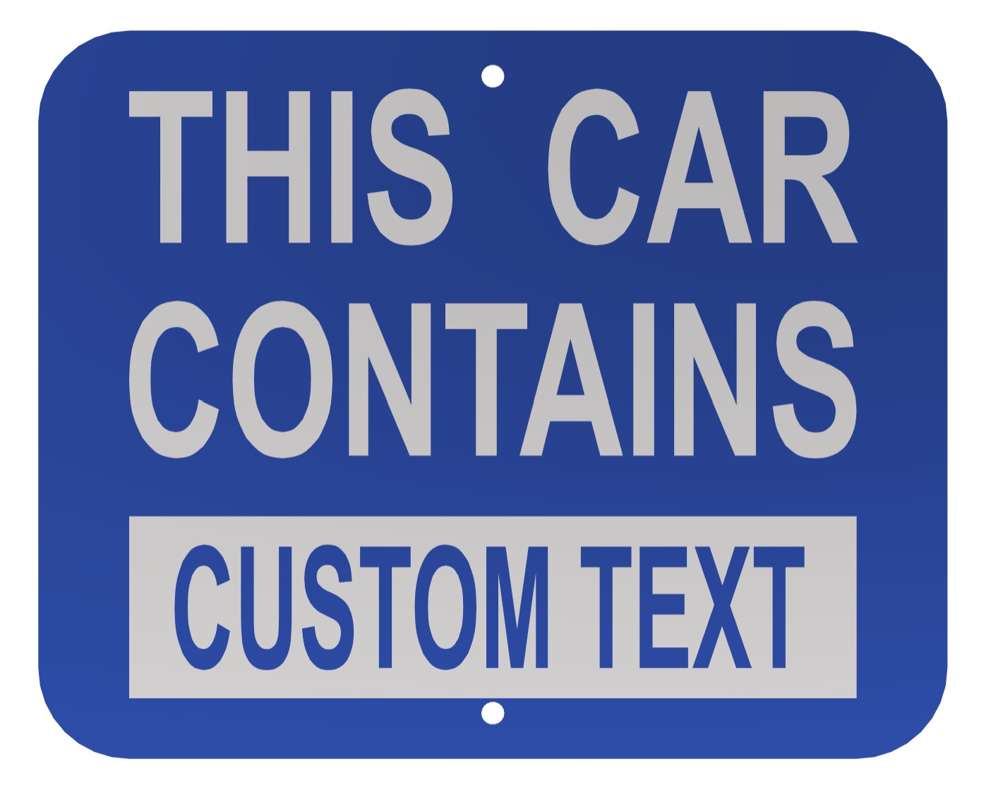 Railcar Contents Sign "THIS CAR CONTAINS"