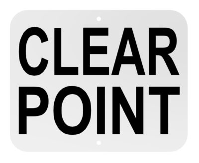 Clear Point Sign