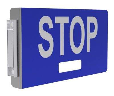 Magnetic Railcar Status Sign "STOP"